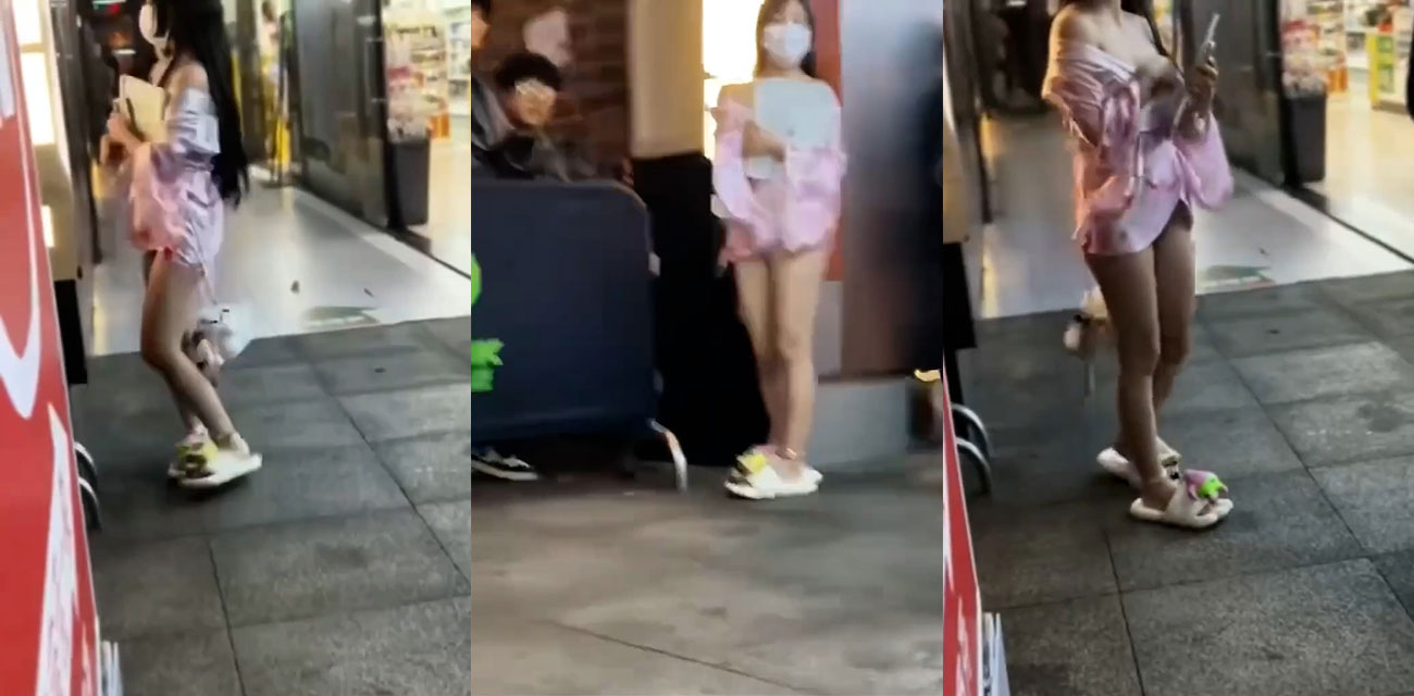 继长沙解放西路3.15事件之后 今日又曝光一位女子穿着暴露被抓 真是一波未平一波又起！