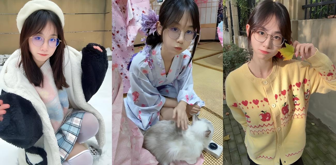 清纯眼镜女大学生被男友疯狂后入打桩 最后颜射太刺激了！