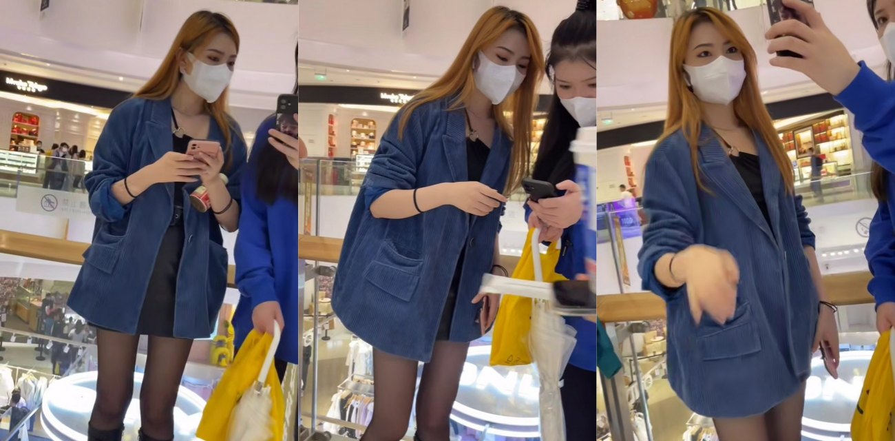 抄底偷拍 黑丝短裙口罩极品美女 鲍鱼痕迹全露 CD小哥再现神级素材