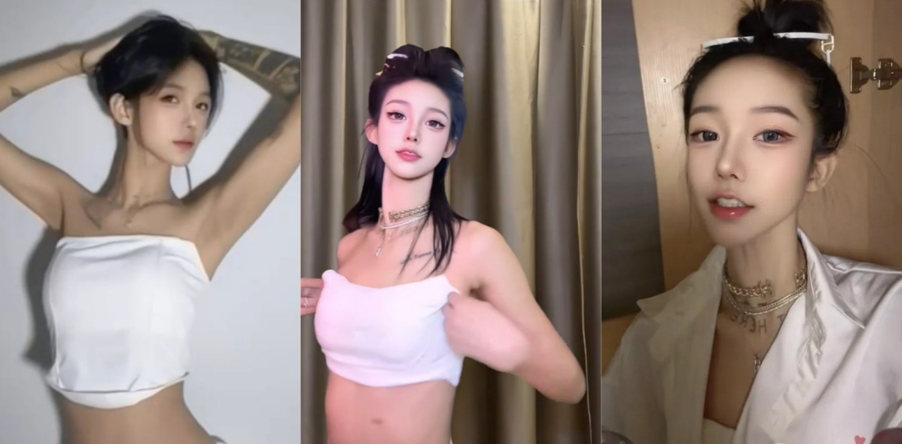 抖音网红 七七大魔王 裸体性感自拍诱惑 骨感美乳纹身极品骚姿