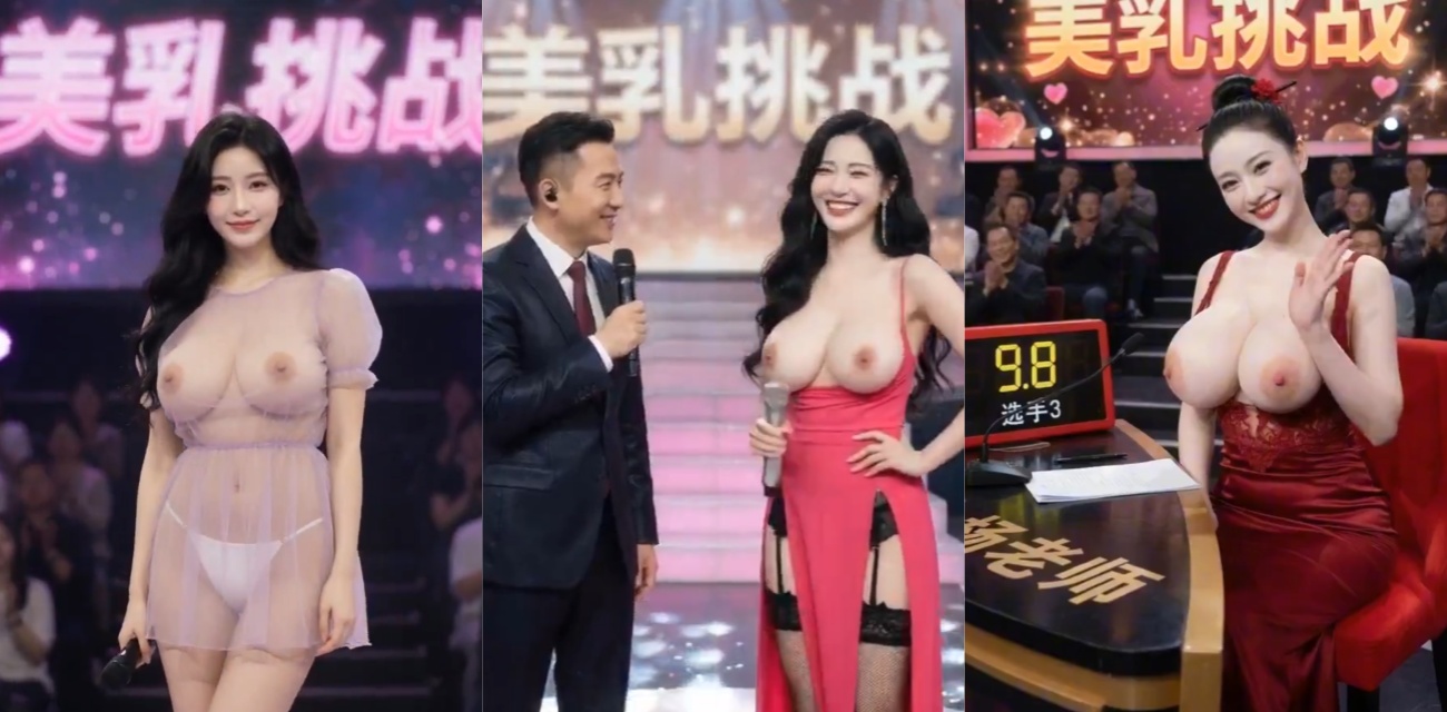 A成人短剧 美乳挑战 女嘉宾为百万奖金硬刚美乳挑战 答错直接脱衣惩罚！