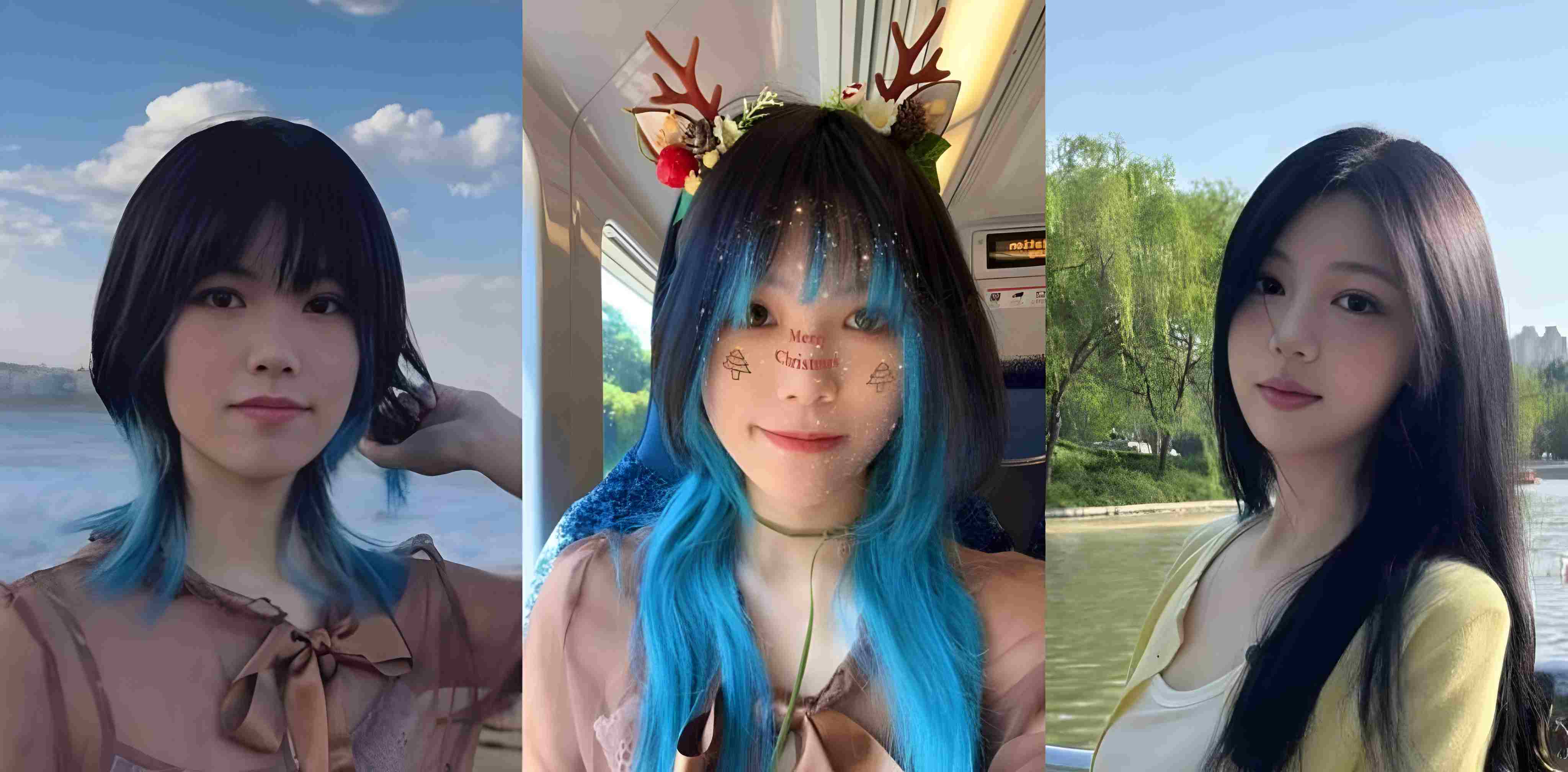 蓝发贫乳精神小妹私拍流出 被金主狠干到翻白眼吐舌头 户外露出母狗本性暴露无遗