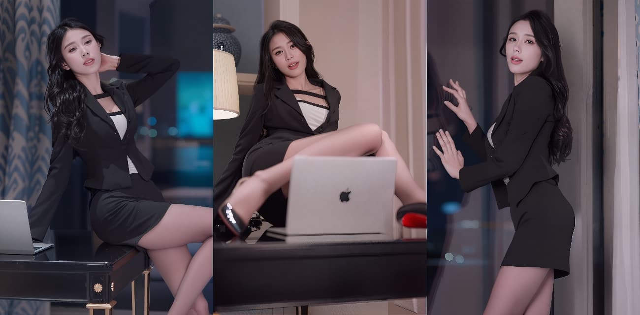 抖音风PMV混剪S001 网红solo系列 爱玩熊 《无法抗拒的秘书旗袍》职业OL加桥本香菜部分作品CJOD-439 画面刺激不断！