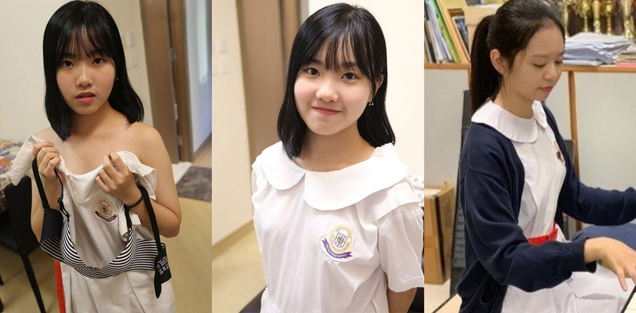 香港呆萌学生妹 陈佳明 被骗酒店拍裸体写真 摄影师趁机潜规则操粉嫩小穴！