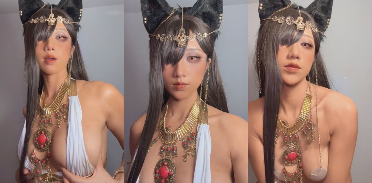 极品二次元Coser 九曲Jean 最新大尺度露毛视频 cos黑皮埃及娘 性感酮体完美展示 看完包射！