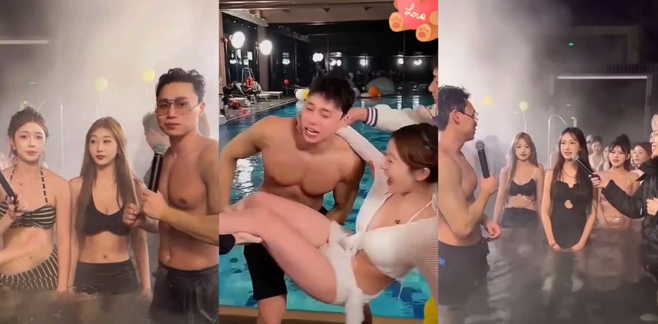 快手4400万粉丝网红 刘二狗 百万在线看比基尼泳池派对 封停直播真相竟是富二代和名媛们的淫乱群交狂欢 内幕视频流出 有钱真TM好啊！