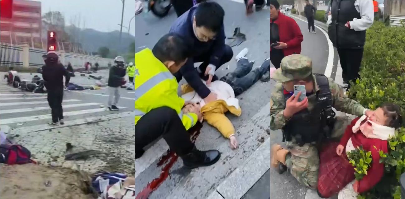 全网热议央媒报道！湖北十堰重庆路小学门口惨案！汽车撞人伤亡惨重，完整现场画面流出，祖国花朵们就这样给疯子摧残了！