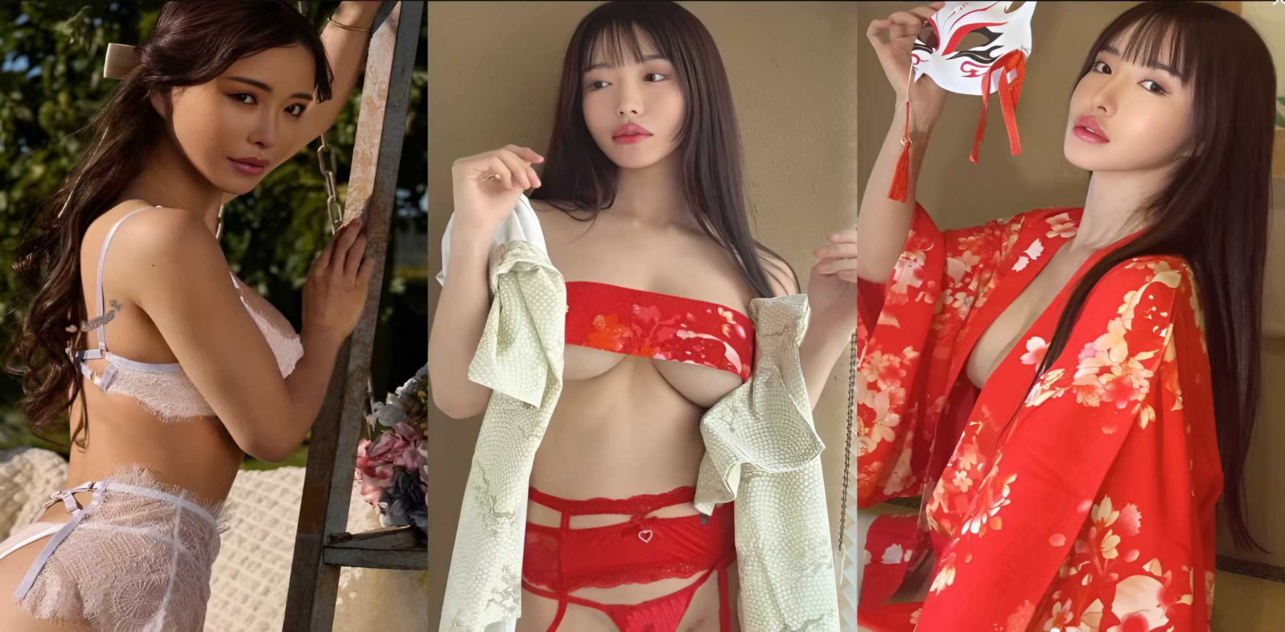 日本Ins网红 Reina OHara 携手巨乳闺蜜 Candie Luciani 大胆裸体健身 最后和猛男3p大战！