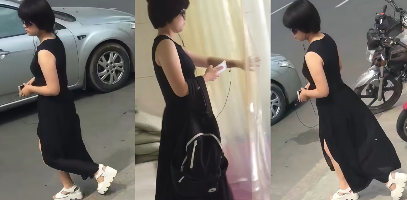 有变态出没请注意 达叔 街射狂魔再出击 电梯秒射眼镜短发黑裙少妇 简直神速啊！
