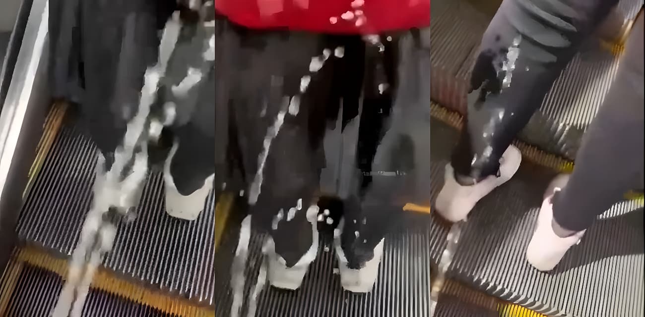 极限挑战 沈阳地铁呲尿哥横空出世！见妹子就当场尿裤子还帮擦 街射偷拍全曝光！