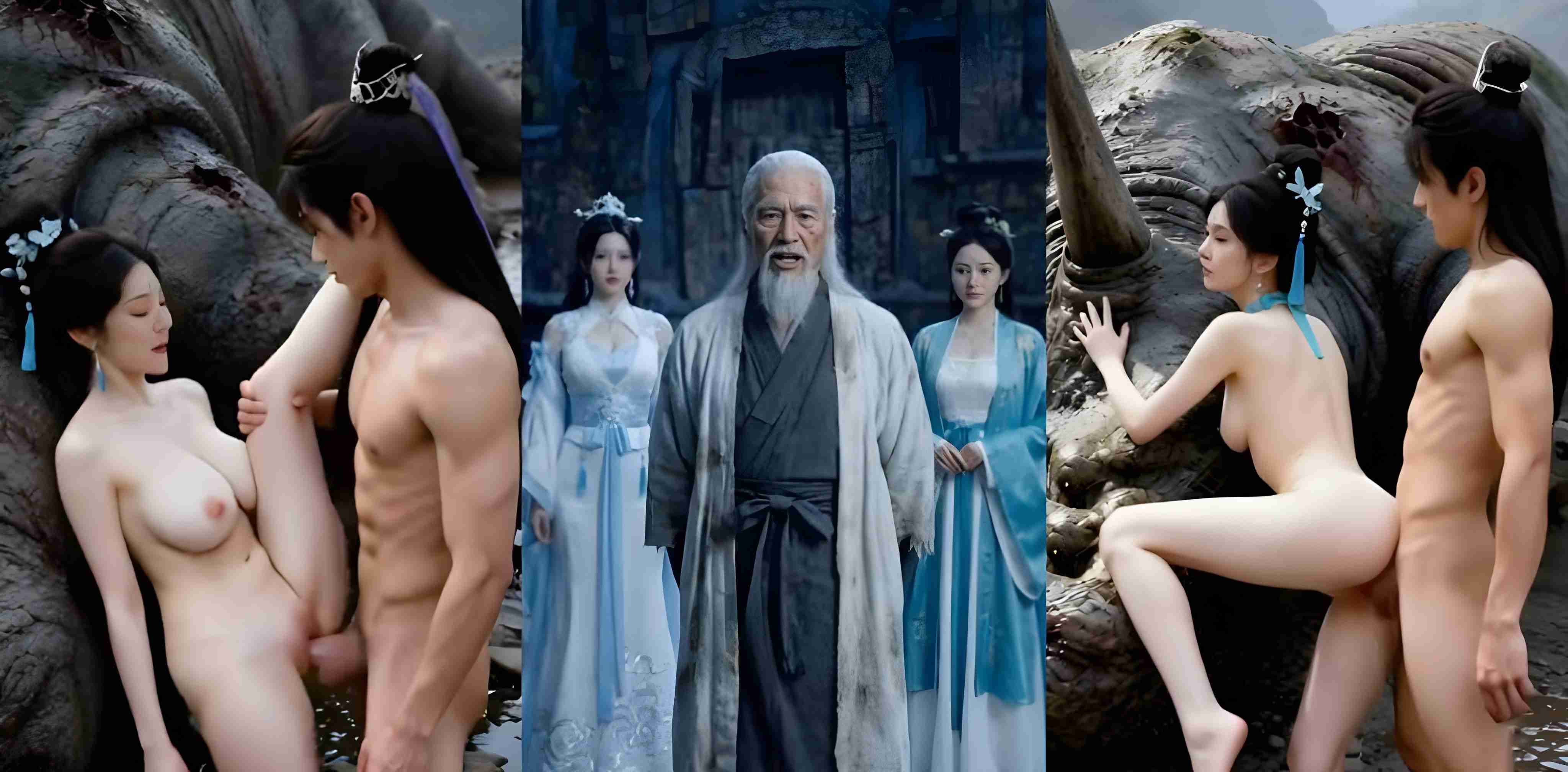AI成人连续短剧 长生录17-18集 持续更新中 96岁废柴叔叔怒怼白眼狼侄女 双修伺候深缩棍直接爽翻天！