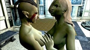 SxyrimSex 更好的兽人女同性恋