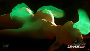 大奶精灵与怪物交配的3D动画色情片