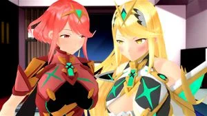 《异度神剑2》光与焰的MMD性感演绎：体验这位魅力角色的激情时刻，感受她充满力量的掌控与温柔诱惑的完美结合。<<<1>>>