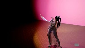 完美的3D亚洲女孩舞蹈