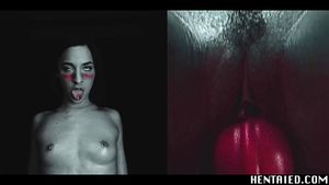 现实生活 Hentai - 动漫幻想科幻单人女孩骑乘假阳具 Ahegao 高潮脸 内射