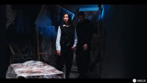 女安保员工被引诱手淫 - 意大利宝贝Layla Scarlett 时间停止 Freeze 色情
