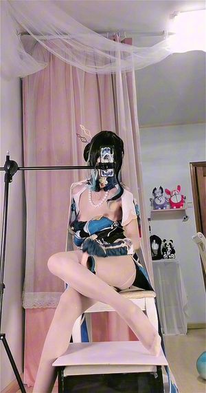 可爱的中国女孩自慰