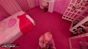 VR Conk：《冒险时光》中的泡泡糖公主在 Cosplay 戏仿中给了一个草率的口交 | VR Conk高清色情