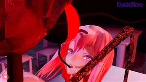 MMD 角色莉莉亚与昆虫互动
