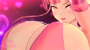 动漫女孩拥有巨乳为你摆姿势