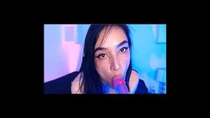 拉丁 莫雷纳 chupando 假阳具