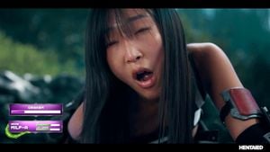 亚洲女孩 vs 触手怪物大鸡巴 - 硬核内射和口爆