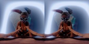 VReal_18K Fuck Harley Quinn 从飞机上跳伞并在打开降落伞前不久坠落 - DC 漫画模仿 3D CGI 渲染