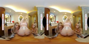 Naughty America - 金发美女凯·卡特即将结婚，她希望在婚礼前与伴娘贾兹敏·拉夫和罗里·诺克斯分享她的男人