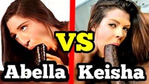 Abella Danger 与 Keisha Grey 激情口交与肛交对决