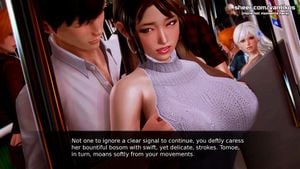 继母与继子的激情时刻 | 继子用他粗壮的肉棒挑逗日本继母的私处，并在公共场所将精液射在她丰满完美的翘臀上
