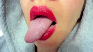 性感熟女舌技 + 吐口水 + 阿嘿颜表情