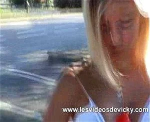 Vicky la deluree - Autoroute se gode - 法国金发熟女华丽