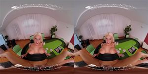 VR BANGERS 快速游戏，与来自捷克 VR 色情的巨乳金发女郎赢得最佳性交
