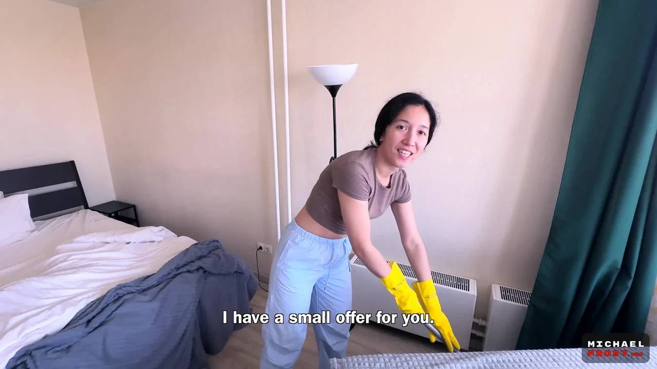 亚洲清洁女工让我为了钱操她