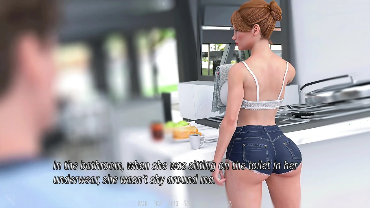 诱惑的阴影 v0.5 - p3 Lia 和熟女 Jessica 在泳池边的灼热乳房按摩