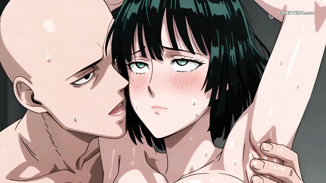 Saitama 比任何怪物都更狠地Fubuki - 她喜欢每一寸（AI 生成）