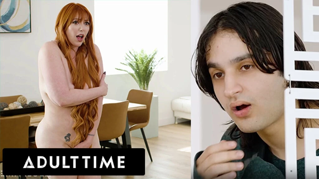 Adult Time - 观看丰满的红发继母Lauren Phillips做裸体瑜伽时被抓到